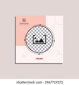 Social media post ads design template