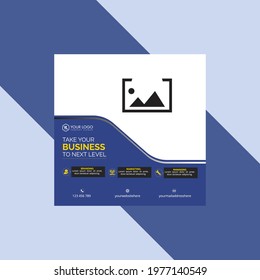 Social media post ads design template