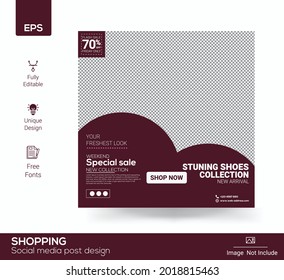 Social media post or ads template design