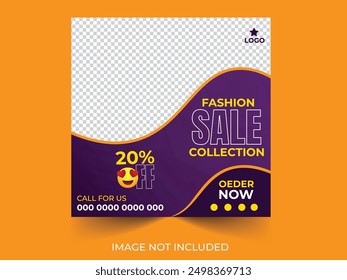 A social media post advertises fashion sale.