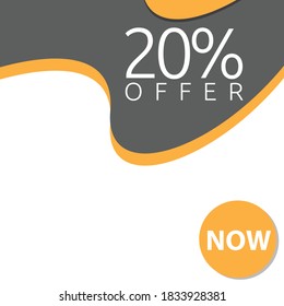 Social media post background for ads, text and images place