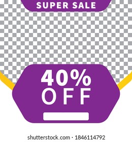 Social media post background, banner promotion and discount template for ads website