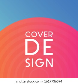 Social media post background and cover design with gradient color