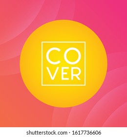 Social media post background and cover design with gradient color