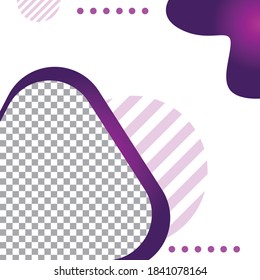 Social media post background liquid, promotion template for ads discount