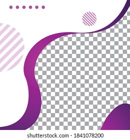 Social media post background liquid, promotion template for ads discount