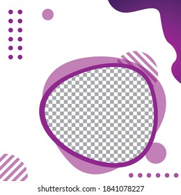 Social media post background liquid, promotion template for ads discount