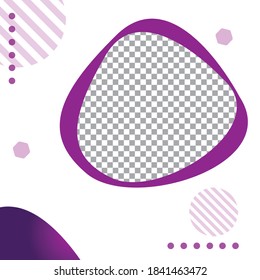 Social media post background liquid, promotion template for ads discount