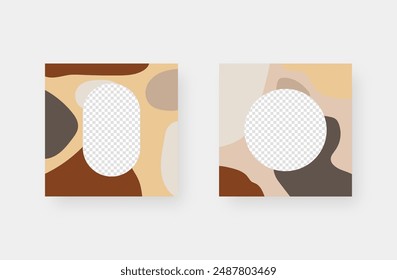 Hintergrund des Posts in den sozialen Medien. Minimalistische trendige Hintergründe für Branding, Social Media Post, Banner, Cover, Card.