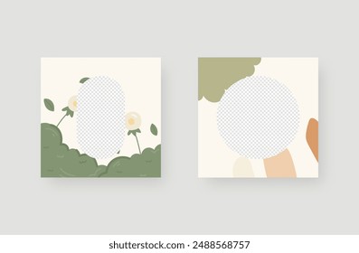 Social media post background. Minimalistic trendy backgrounds for branding, social media post, banner, cover, card.