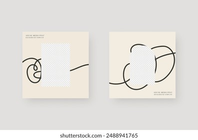 Social media post background. Minimalistic trendy backgrounds for branding, social media post, banner, cover, card.