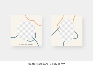 Social media post background. Minimalistic trendy backgrounds for branding, social media post, banner, cover, card.
