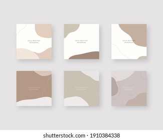 Social media post background. Modern liquid background. Trendy editable social media post template. Vector illustration.