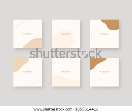 Social media post background. Modern memphis background. Trendy editable social media post template. Vector illustration.