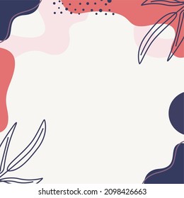 diseño de plantillas de fondo de publicaciones en medios sociales con un tema de naturaleza