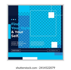 Social media post, banner, abstract background design template collection editable vector illustration.