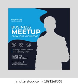 Social media post banner with angled shape  design template