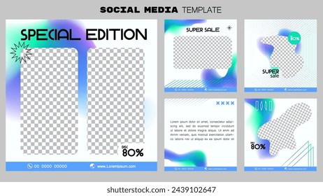 Social media post banner business or event template. illustration vector. Clean sport and gradient style design.