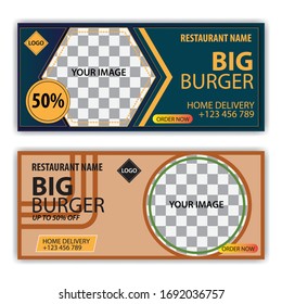 Social media post banner covers. Nice vector graphics for sales promotions, online stores etc.