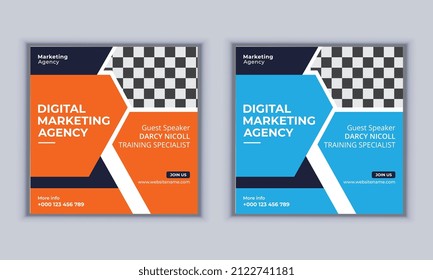 Social Media Post Banner Design Modern Banner Design Layout Template Vector Design