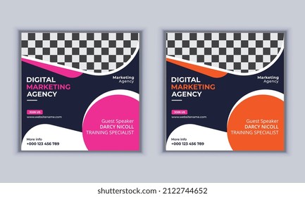 Social Media Post Banner Design Modern Banner Design Layout Template Vector Design