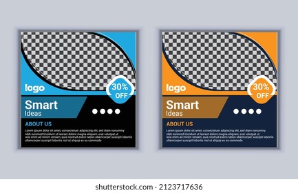 Social Media Post Banner Design Modern Banner Design Layout Template Vector Design