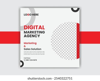 Social media post banner and Digital marketing agency template vector design