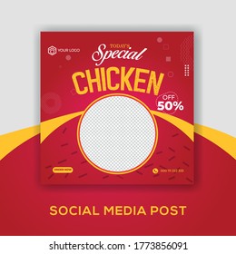 Social media post social media banner for food business and food promotional banner for social media also social media template for restaurant fast food joints and franchises and pizza places for 2020