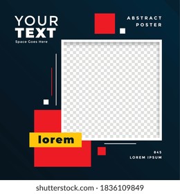 social media post banner with image space