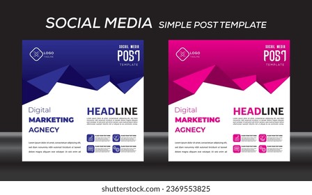 Social Media Post Banner Premium Template 