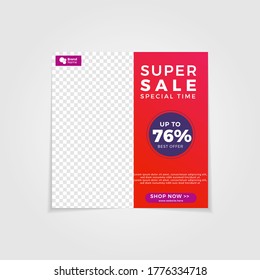 Social media post banner promotion product and branding product02