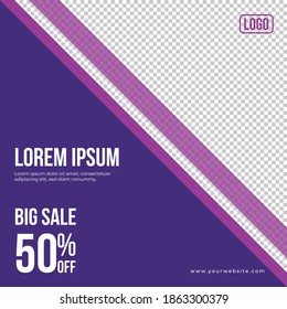 Social Media post, banner template, Promotional Ad banner for a social media campaign.