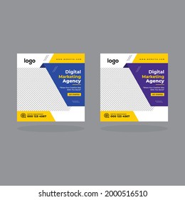 Plantilla de banners para publicaciones en medios sociales