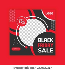 Social media post banner template for Black Friday festival.
Fashion sales social media post, web ads banner, Promotional ads design.
