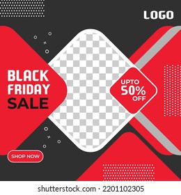 Social media post banner template for Black Friday festival.
Fashion sales social media post, web ads banner, Promotional ads design.