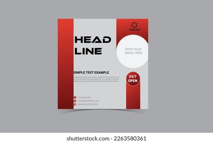  Social media post  and banner template design