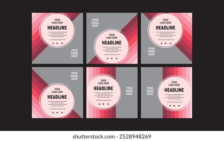 Social media post banner template