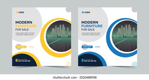 Social media post banner, web banner template design