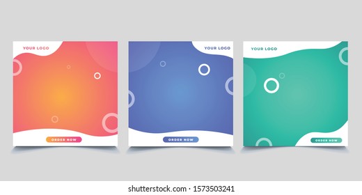 Social Media Post Banners Template.Editable Post Template,Abstract Social Media Post 