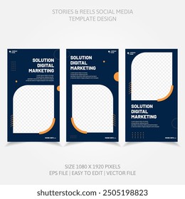social media post business banner. template set design vector eps file. abstract background with image space