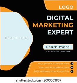 social media post for business promotion simple banner frame