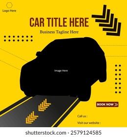 Social media post for the car. Website graphic online banner. Luxury car banner. Car abstract banner.