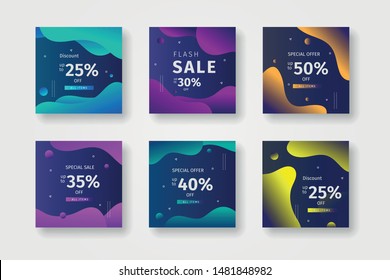 Social media post collection template for sales
