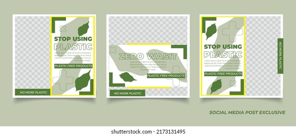 social media post collection for zero waste