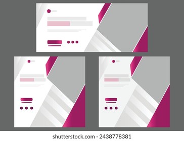 Social media post and cover photo  template with white and gardient color background. Design cover for business, corporate, finance, food, beauty, fashion, education, sports, gym without images