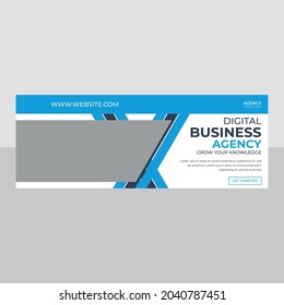 Social media post cover template 