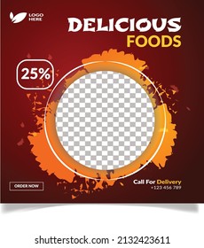 Social media post for delicious food