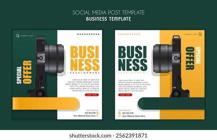 Social media post design, social media banner or Instagram post template