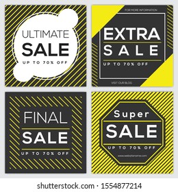 Social Media Post Design For Big Sale discount promoting 