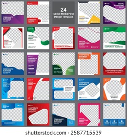 social media post design bundles for marketing campaign